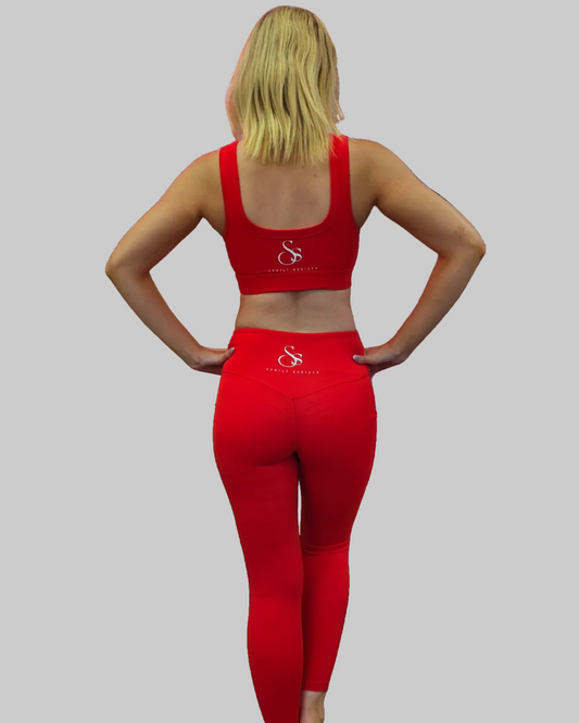 Bella Sports Bra - Red