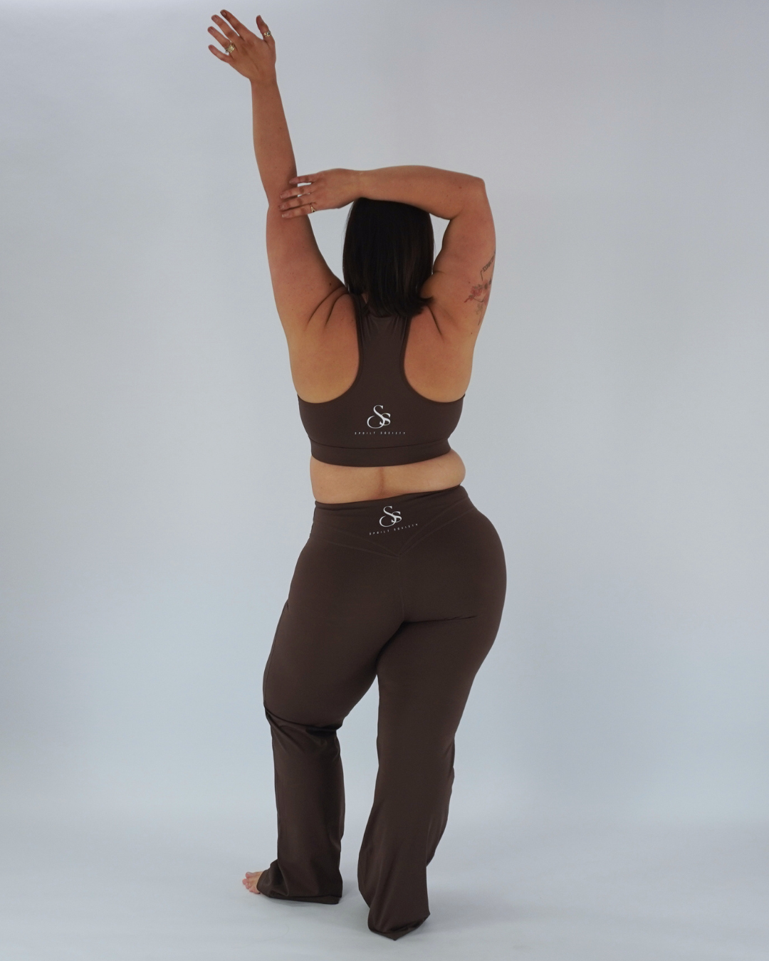London Racer Back Bra - Chocolate