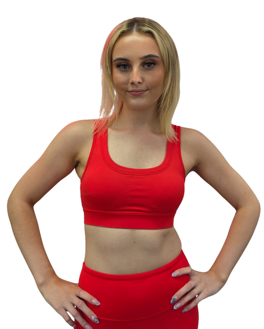 Bella Sports Bra Red