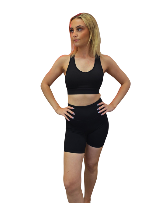 Spoilt Society Essential Bike Shorts Black with Pocket