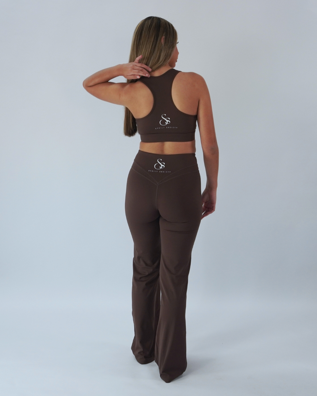 London Racer Back Bra - Chocolate