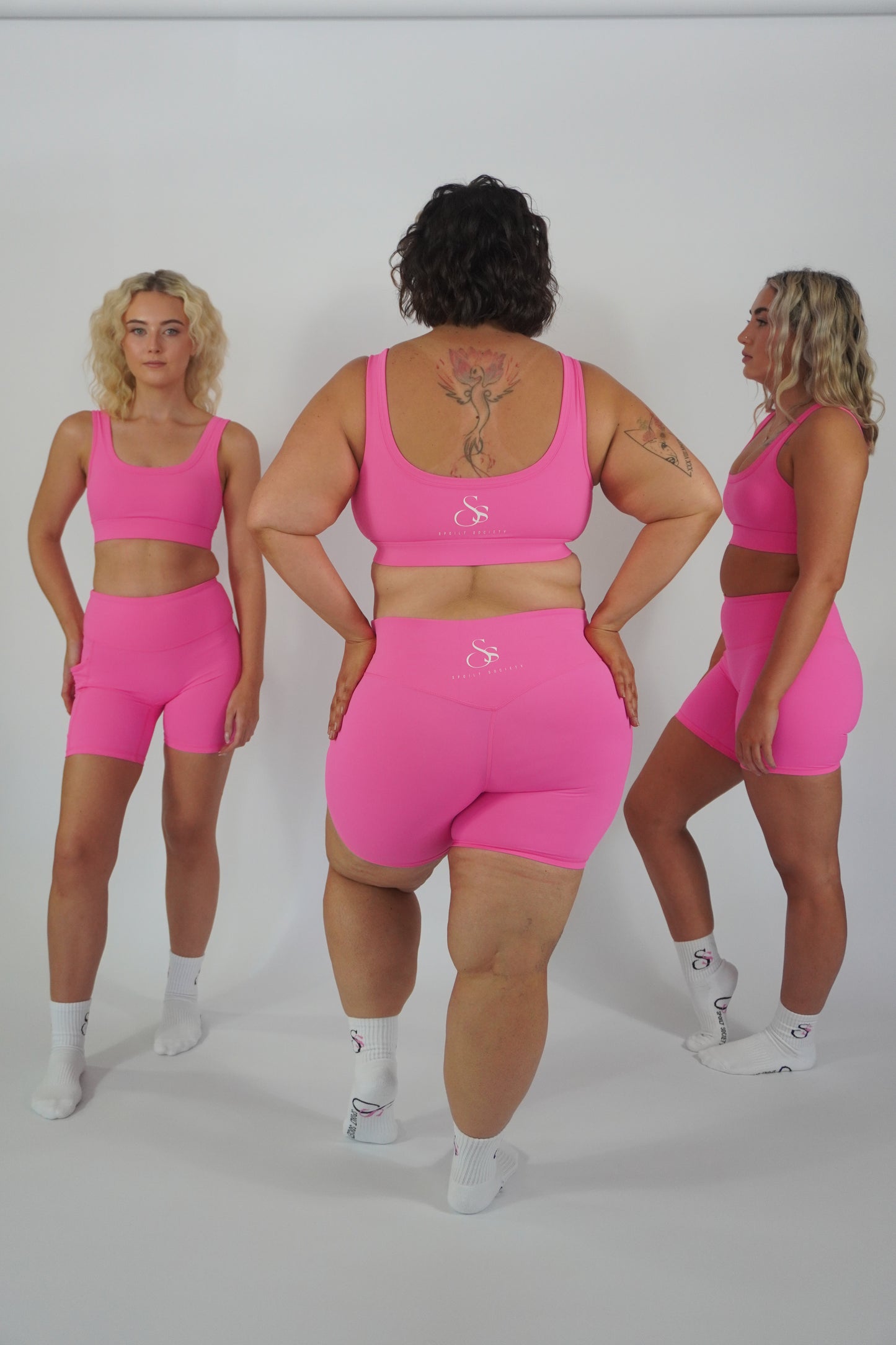 Essential Bike Shorts with Pocket - Pink